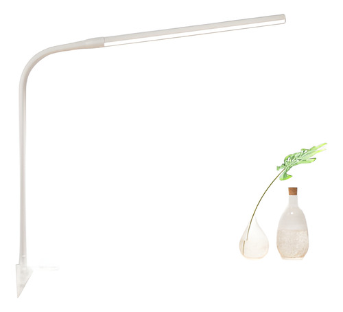 Lampara Led Escritorio Usb Regulable Blanco Pinza Ajustable