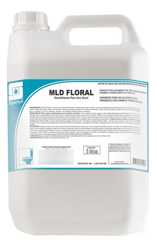 Mld Floral Desinfetante Concentrado 5l Spartan 