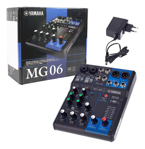 Console Yamaha Mg06 De Mistura Bivolt 6 Canais Phantom Power