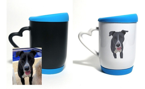 Mug Tapa Silicona Mágico /mascota Ilustrada