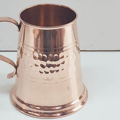 Imagen 2 de 5 de Chopero De Cobre 99.99% Tradicional Artesanía Chilena 350 Cc