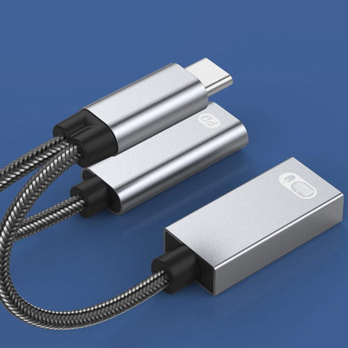 Adaptador Usb C Otg Convertidor De Cable De Carga 2 En 1