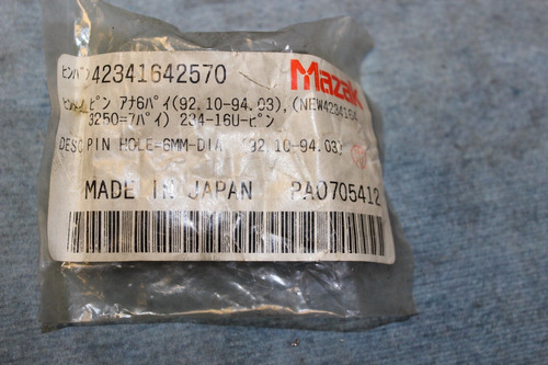 New Mazak Pin Hole=6mm-dia 42341642570 42341643250 Dde