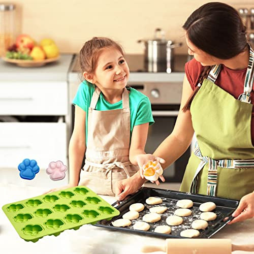 Moldes De Silicona Con Forma De Pata De Cachorro, Moldes Par