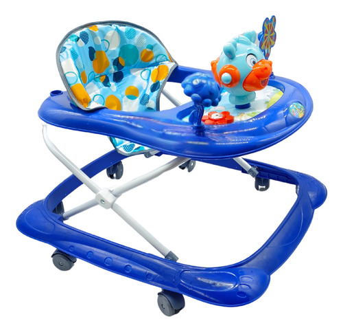 Andadera Para Bebé Con Tablero Musical Plegable Con Ruedas Azul