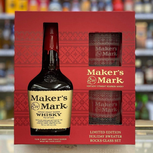 Makers Mark Limited Edition Holiday Sweater Con Vasos