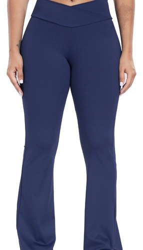 Leggins Acampanados Elásticos De Secado Rápido Con Corte En