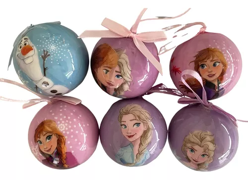 Kit Bola de Natal - Frozen - 8 cm - Natal Disney - Cromus