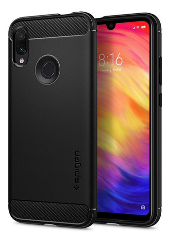Forro Xiaomi Redmi Note 7 Plastico Ultra Protect Negro/ Gris