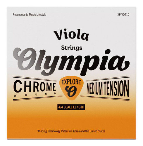 Set Cuerdas Para Viola Olympia Xp-vo410 Medium 4/4