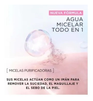 Agua Micelar Garnier Skin Active 3 Pzas De 400 Ml C/u