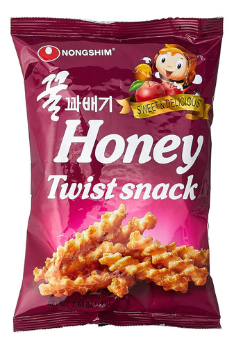 Nong Shim Snack Torcedura De Miel, 2.64 Oz
