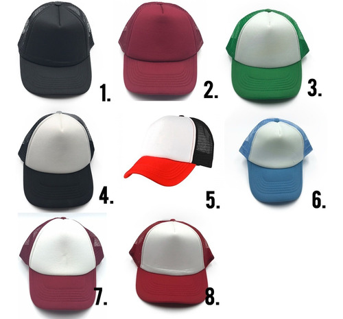 Imagen 2 de 8 de Gorras Trucker X12 Basíca Para Sublimar Bordar Mayor Fight