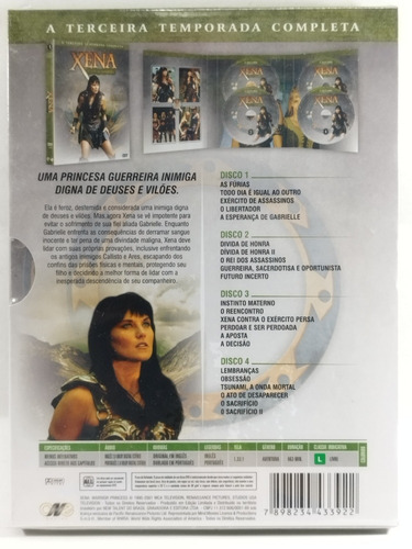 Dvd Box Xena A Princesa Guerreira 3° Temp Completa