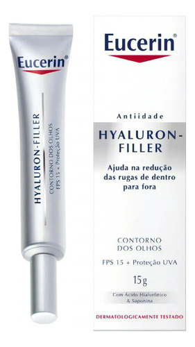 Eucerin Hyaluron-filler Creme Para Os Olhos Anti-idade 15 Ml Momento de aplicação Dia/Noite Tipo de pele Todo tipo de pele