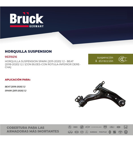 Horquilla Suspension Spark 2014 1.2 16v Inf Der 95319216