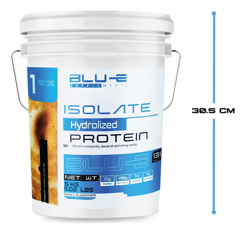 Proteína Whey Hidrolizada Isolate Blu-e 5 Kg Varios Sabores Capuchino