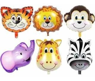 Pack Globos Animales Selva X 10 Unidades