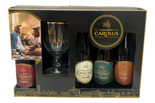 Four Pack Cerveza Gouden Carolus 330 Ml Con Vaso