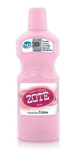 Jabón Zote Líquido Rosa 1 Lt