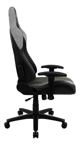 Imagen 3 de 6 de Silla de escritorio AeroCool Baron gamer ergonómica hunter green con tapizado de cuero sintético y piel sintética