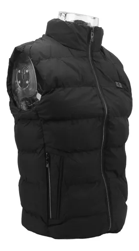 Chaleco calefactable para hombre y mujer, chaleco calefactable de invierno,  chaqueta con cremallera calefactora, ligero, USB, eléctrico