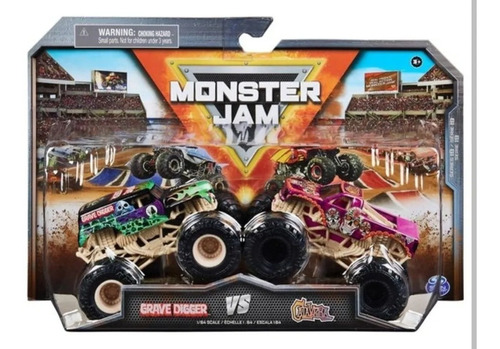 Monster Jam Pack 2 Autos De Metal 1/64 Spin Master Original