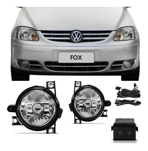 Kit Farol De Milha Fox 2003 2004 2005 2006 2007 2008 2009