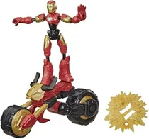 Comprar Marvel Bend And Flex Iron Man Flex Rider Y Motocicleta