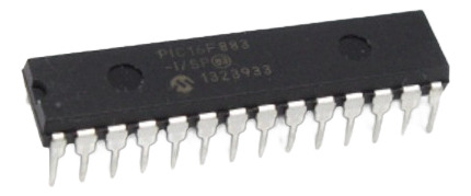 Mcu Microchip 8 Bit 7kb Flash Pic16f883-i/sp