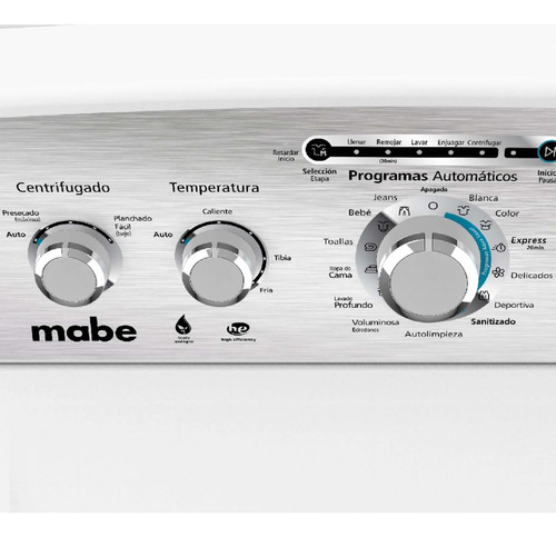 Lavadora Automática 22kg Con Agitador Lma72215cbab0 Mabe