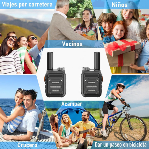 Radio Walkie Talkies Recargable Intercomunicador De Un Toque