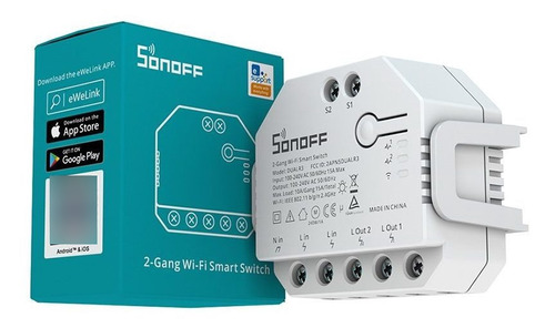 Sonoff Dual R3 Interruptor 2 Canales