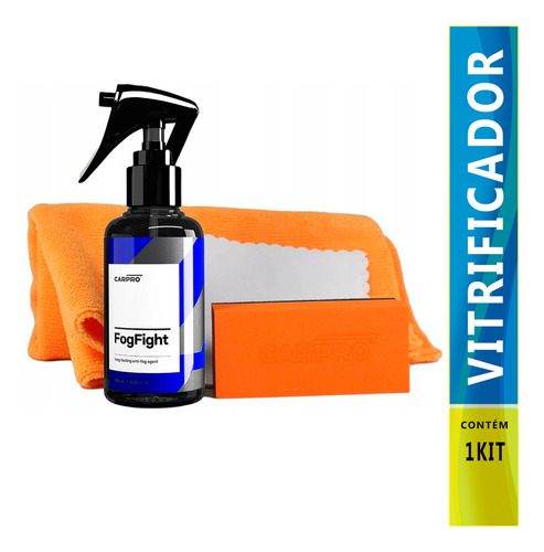 Kit Anti-embaçante Para Vidros Fog Fight Carpro 100 Ml