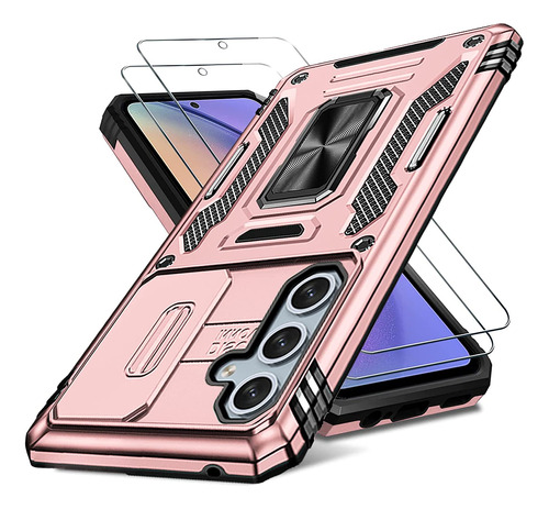 Funda Para Samsung Galaxy A54 5g Rosa + 2 Vdirios Templados