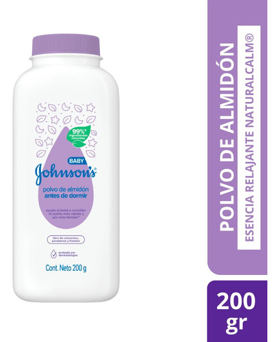 Polvo De Almidón Johnsons® Antes De Dormir 200 Gr