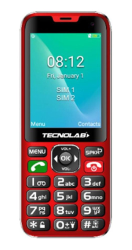 Celular Senior 4g Dual Sim Color Rojo - Ps