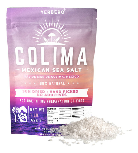 Sal Marina Premium De Colima 456g 100% Natural