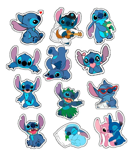 Stickers De Stitch, Termo, Celu, Auto, Calcos Vinilo 