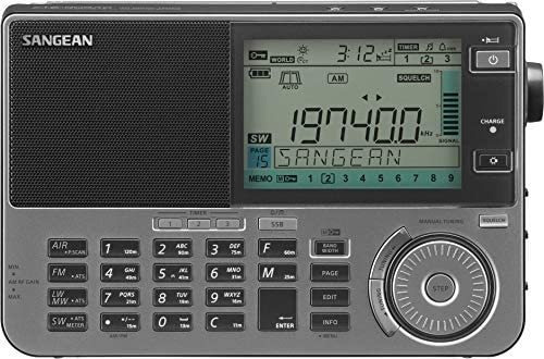 Radio Sangean Ats-909x2 Usb Aux 2.5mm Lcd 137 Mhz -gris Color Gris