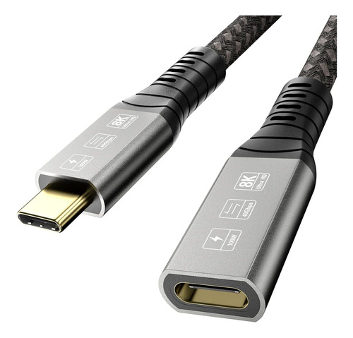 Connbull Cable Para Extension Thunderbolt 4 Usb-c Flexible W