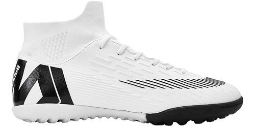 Blanco Air 7 Botas De Fútbol Soccer Zapatos Antideslizantes