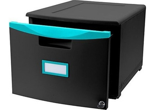 Storex One Drawer Mini Archivador Con Cerradura Y Ruedas,