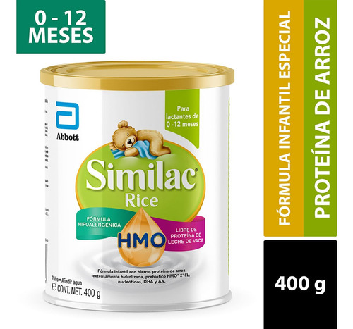 Formula Infantil Similac Rice Hmo Et 1 0-12m X 400g