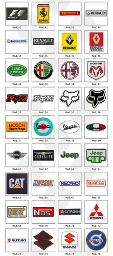 5 Parches Aplique Bordado Tuning Motores Carreras Fierreros Modelo A Elección