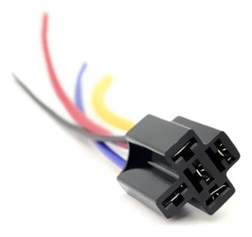 Rele Auxiliar Automotivo 4 Pinos 12v 40a Mais Plug Soquete