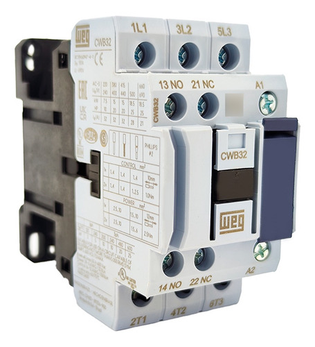 Contator 32a Weg Cwb32 1na 1nf 380vca Tripolar