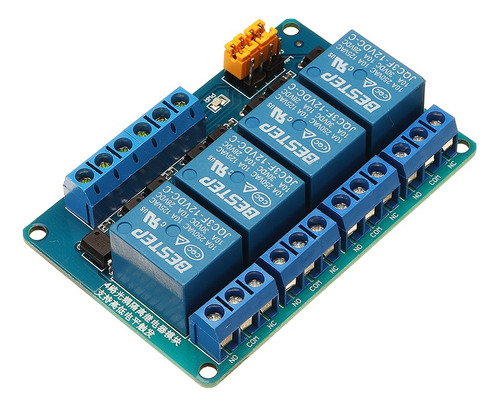 Modulo Relay Rele 4 Canales Optoacoplado 12v High Y Low