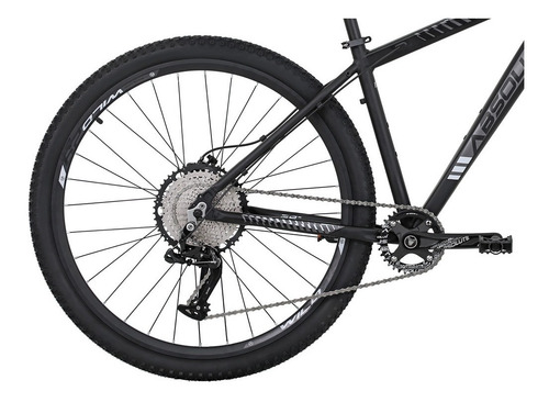 Imagem 6 de 7 de Bicicleta Absolute 12v Wild 29 Preto E Cinza Suspensão Ar