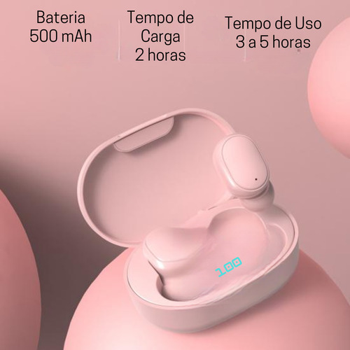 Fone De Ouvido Bluetooth 5.0 E6s Tws Sem Fio Intra Auricular